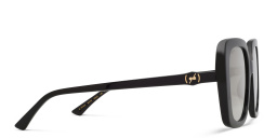 EYE'M Square Sunglasses in Black – Product Photo 3