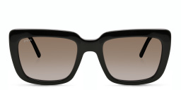 EYE'M Square Sunglasses in Black – Product Photo 1