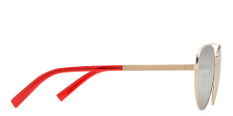 تسوق نظارة شمسية بإطار أفياتور EYE'M بلون ذهبي أونلاين.