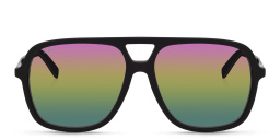 EYE'M Rectangle Sunglasses in Black – Product Photo 1