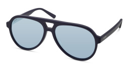 EYE'M Kids Aviator Sunglasses in Blue – Product Photo 2