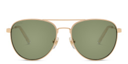 EYE'M Kids Aviator Sunglasses in Gold – Product Photo 1
