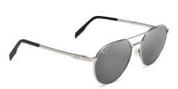 Maui Jim Waterfront Unisex Round Sunglasses in Grey – Product Photo 1