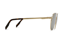 Maui Jim Waterfront Unisex Round Sunglasses in Gold – Product Photo 3