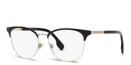 BURBERRY Square Eyeglasses in Light Gold/Black – Product Photo 2