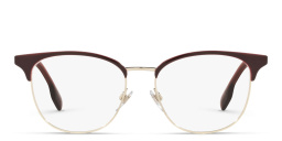 Square Eyeglasses من بربري بلون ذهبي فاتح/عنابي - صورة المنتج 1