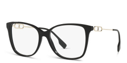 Shop BURBERRY Square Eyeglasses in Black online.