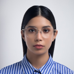 Shop BVLGARI Half Rim Wide Cat Eye Eyeglasses in Pink Gold online.