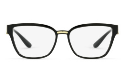 Dolce & Gabbana Wide Cat Eye Eyeglasses in Black – Product Photo 1