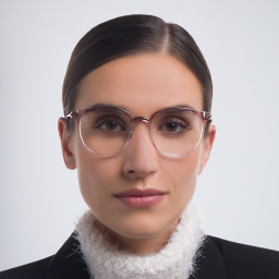 Shop Dolce & Gabbana Panthos Eyeglasses in Clear online.