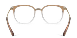 Shop Dolce & Gabbana Logo Panthos Eyeglasses in Beige online.
