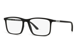 Emporio Armani Rectangle Eyeglasses in Matte Black – Product Photo 2