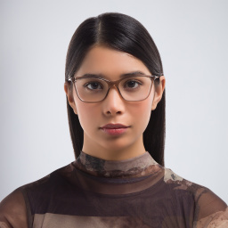 PRADA Cat Eye Eyeglasses in Honey Crystal – Product Photo 5