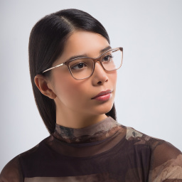 PRADA Cat Eye Eyeglasses in Honey Crystal – Product Photo 6