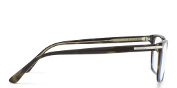 PRADA Wide Rectangle Eyeglasses in Turquoise Tortoise – Product Photo 3