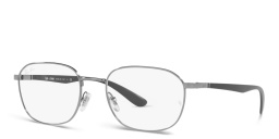 Ray-Ban Unisex Geometric Square Eyeglasses in Silver – Product Photo 2