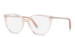 TIFFANY Wheat Leaf Panthos Eyeglasses in Transparent Nude – Product Photo 2