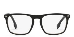 BURBERRY Wide Square Eyeglasses in Black – Product Photo 1