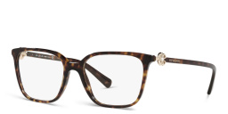 BVLGARI Rectangle Eyeglasses in Havana – Product Photo 2