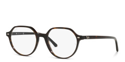 Shop Ray-Ban Thalia Unisex Square Eyeglasses in Havana online.