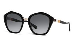 BVLGARI Irregular Sunglasses in Black Gradient Grey – Product Photo 2