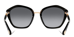 BVLGARI Irregular Sunglasses in Black Gradient Grey – Product Photo 4