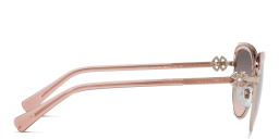 Shop BVLGARI Cat Eye Sunglasses in Rose Gold online.