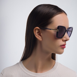 PRADA Cat Eye Sunglasses in Crystal Bluette – Product Photo 6
