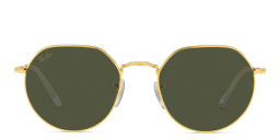 Ray-Ban Jack Unisex Irregular Sunglasses in Gold – Product Photo 1