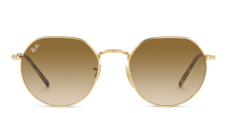 Ray-Ban Jack Unisex Irregular Sunglasses in Gold – Product Photo 1