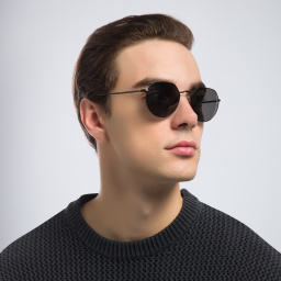 Ray-Ban Jack Unisex Irregular Sunglasses in Black – Product Photo 8