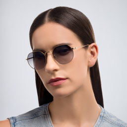 Shop Ray-Ban Jack Unisex Irregular Sunglasses in Gold online.