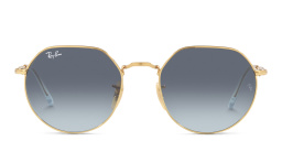 نظارة شمسية "جاك" بإطار غير منتظم للجنسين من راي بان بلون ذهبي - صورة المنتج 1