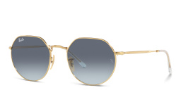 Shop Ray-Ban Jack Unisex Irregular Sunglasses in Gold online.
