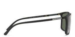 Emporio Armani Rectangle Sunglasses in Matte Black – Product Photo 3