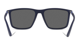 Emporio Armani Rectangle Sunglasses in Matte Blue – Product Photo 4