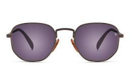 نظارة شمسية بإطار غير منتظم من ديفيد بيكهام بلون روثينيوم داكن - صورة المنتج 1