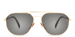 DAVID BECKHAM Pilot Sunglasses in Gold Havana – Product Photo 1