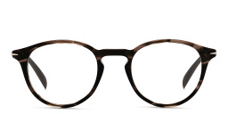 DAVID BECKHAM Round Eyeglasses in Grey Horn – Product Photo 1