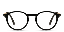 DAVID BECKHAM Round Eyeglasses in Black – Product Photo 1