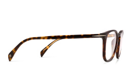 Shop DAVID BECKHAM Square Eyeglasses in Havana online.