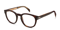 DAVID BECKHAM Round Eyeglasses in Havana – Product Photo 2