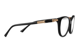 Shop JIMMY CHOO Cat Eye Eyeglasses in Black online.