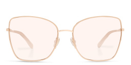 Shop JIMMY CHOO Alexis/S Cat Eye Sunglasses in Gold Copper online.