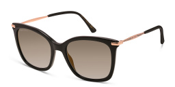 Shop JIMMY CHOO Elia/S Cat Eye Sunglasses in Black online.