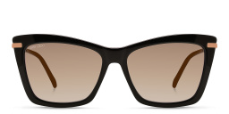 نظارة شمسية سادي/أس بإطار كات آي من جيمي تشو بلون أسود - صورة المنتج 1