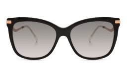 JIMMY CHOO Steff/S Rimless Cat Eye Sunglasses in Black – Product Photo 1