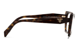 Shop PRADA Irregular Eyeglasses in Tortoise online.