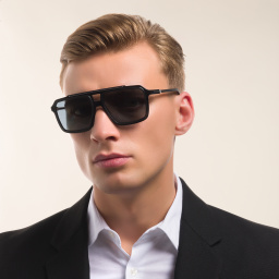 Shop Dolce & Gabbana Square Sunglasses in Black online.