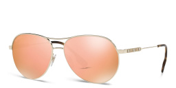 BURBERRY Aviator Sunglasses in Light Gold – Product Photo 2